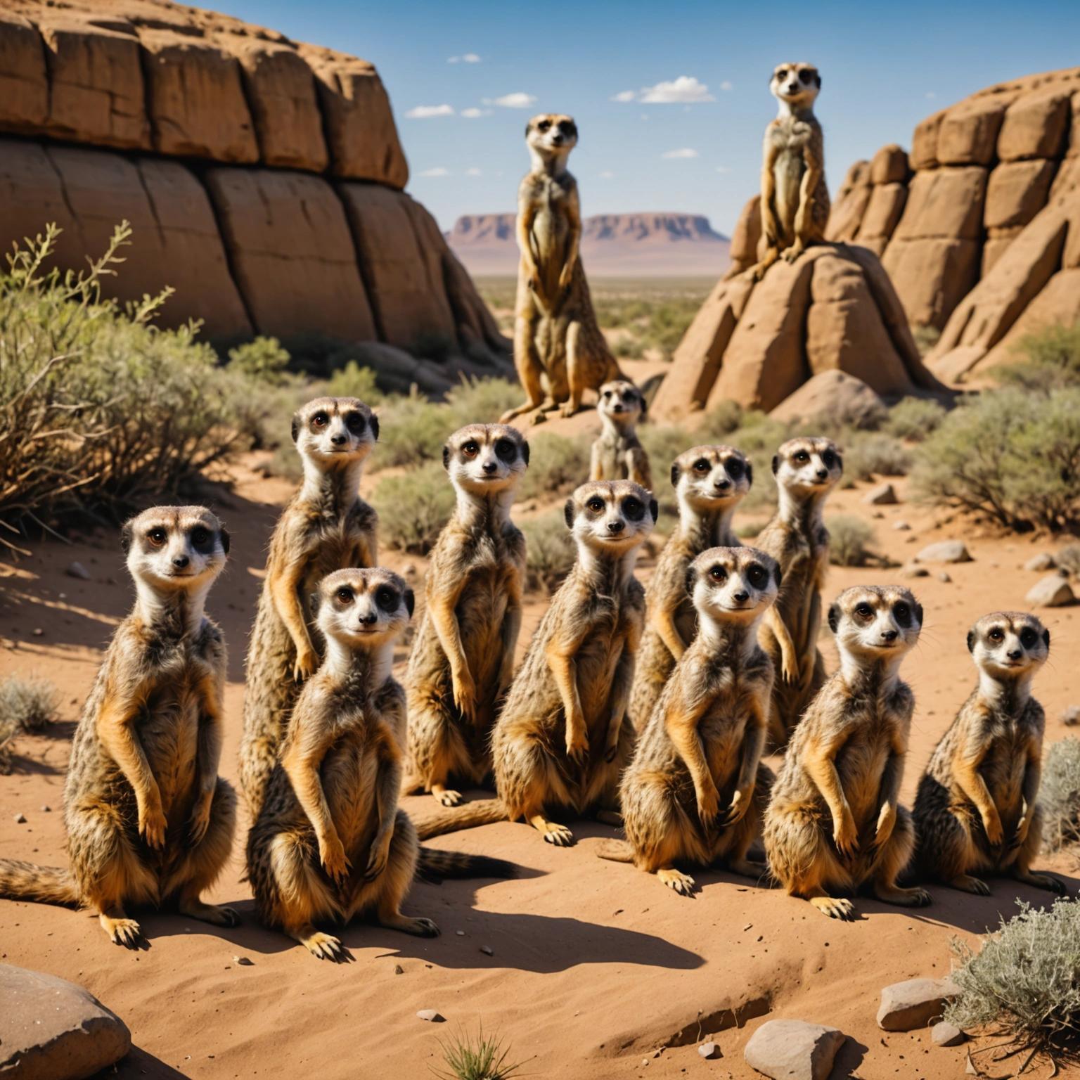 Сурикаты: удивительная группа с уникальной системой охраны