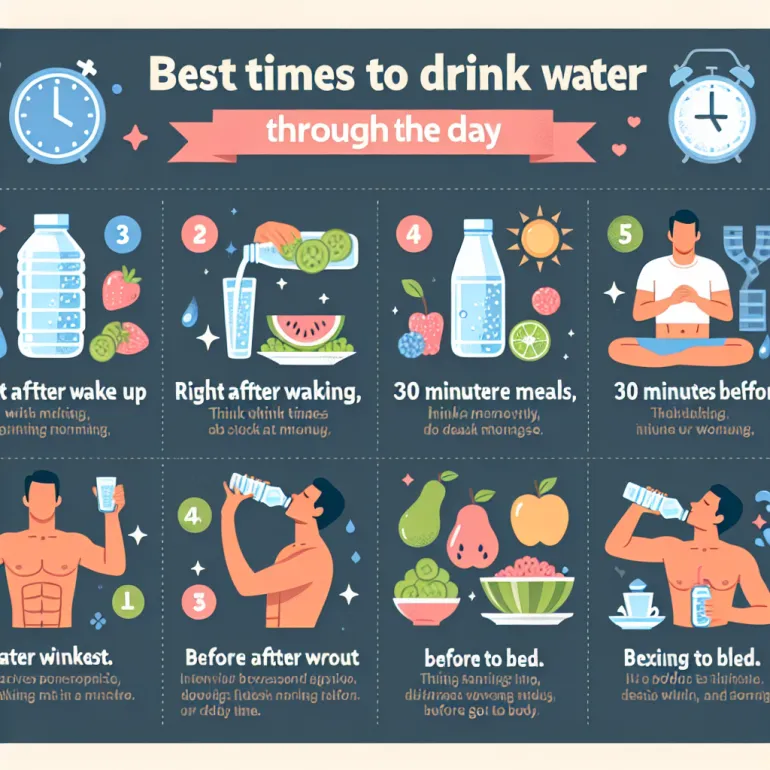 Когда надо пить воду: Важность правильного гидратационного режима